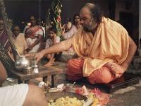 HH Shrimat Parijnanashram Swamiji III performing Shami-Puja at  Shirali 